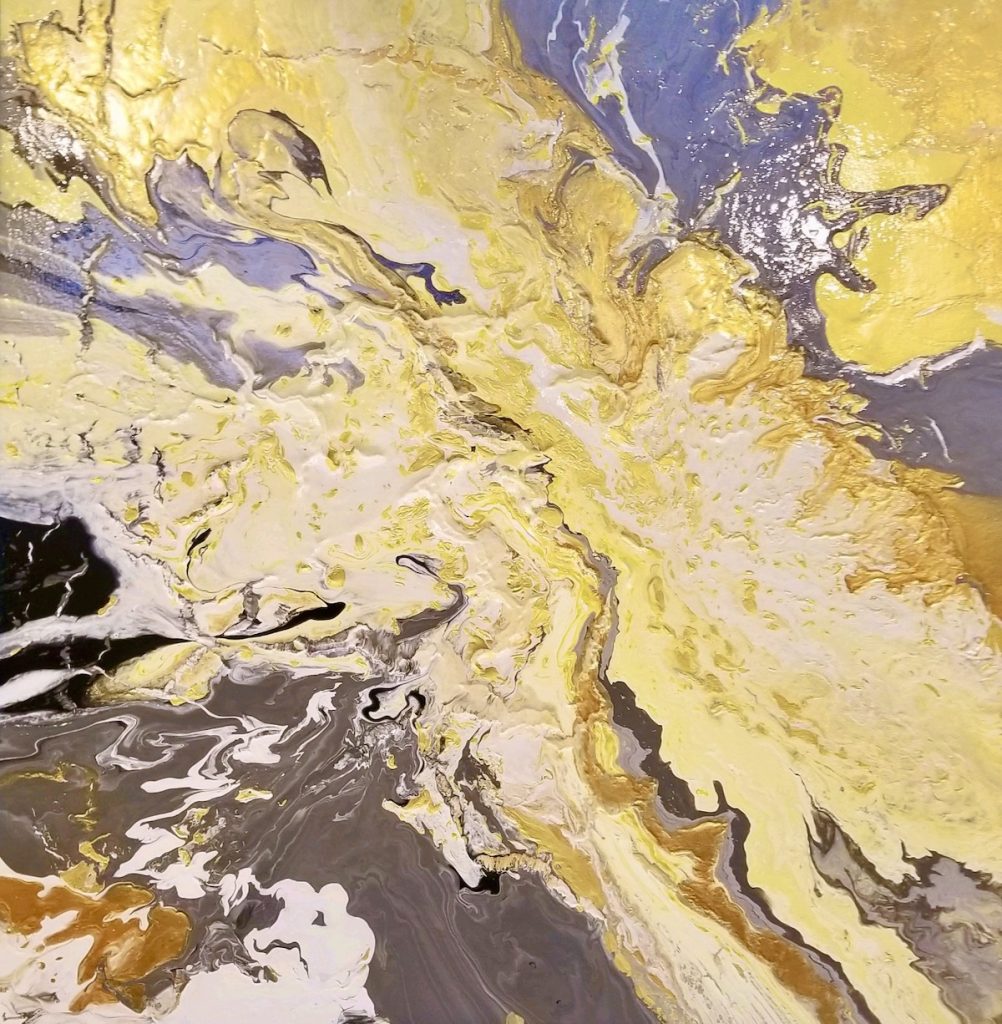LIQUID GOLD - 36X36" | SOLD LIQUID GOLD - 36X36" SOLD