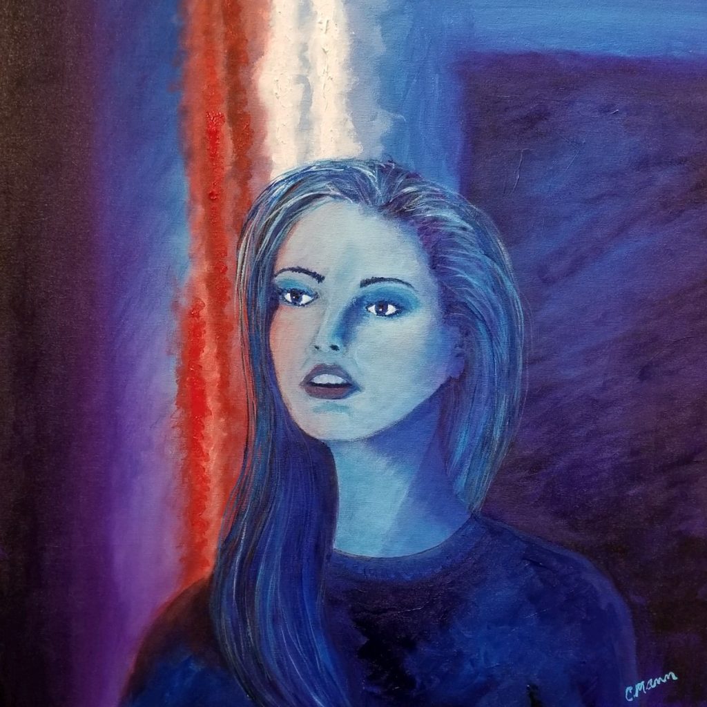 LA FILLE DE L'OMBRE - 22X22"