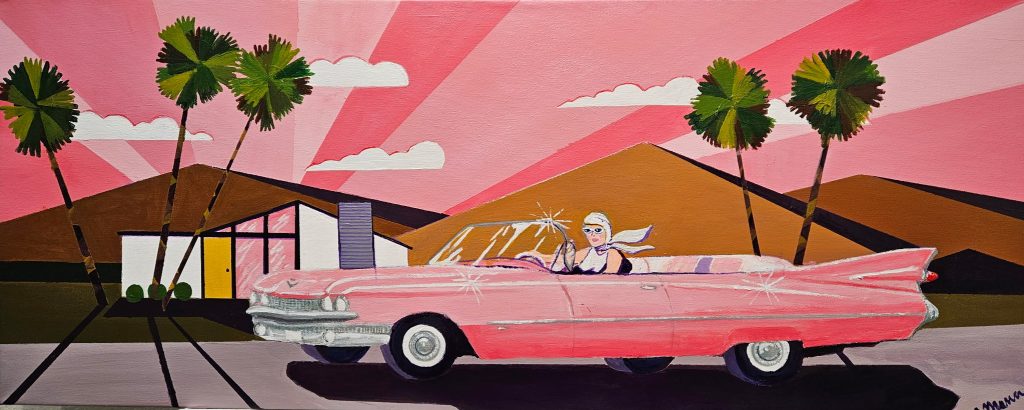 'Chasing Pink Sunsets' 16" x 40" 'Chasing Pink Sunsets' 16" x 40"